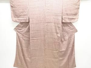 アンティーク　紋錦紗　水玉模様着物